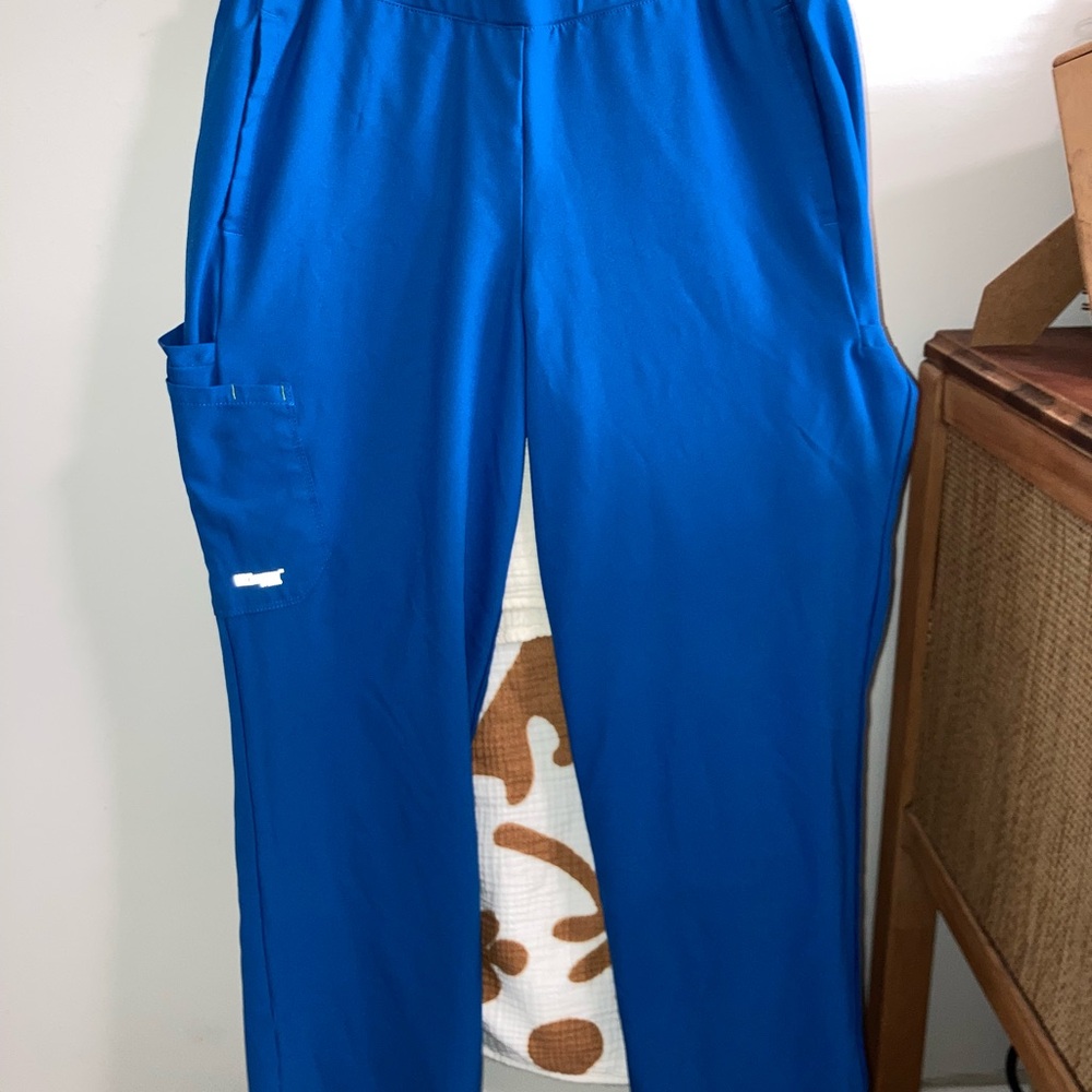 Women’s Royal Blue Straight Leg Scrub Pants